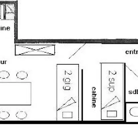 Les Hameaux I - 3/4 Pers - Les Hameaux 1 - 116h1 -plagne Villages Mae-6134 Apartmán