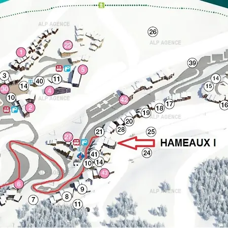 Apartmán Les Hameaux I - 3/4 Pers - Les Hameaux 1 - 116h1 -plagne Villages Mae-6134 *