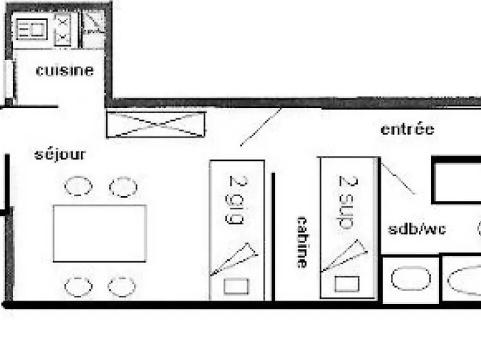 Apartment Les Hameaux I - 3/4 Pers - Les Hameaux 1 - 116h1 -plagne Villages Mae-6134 *